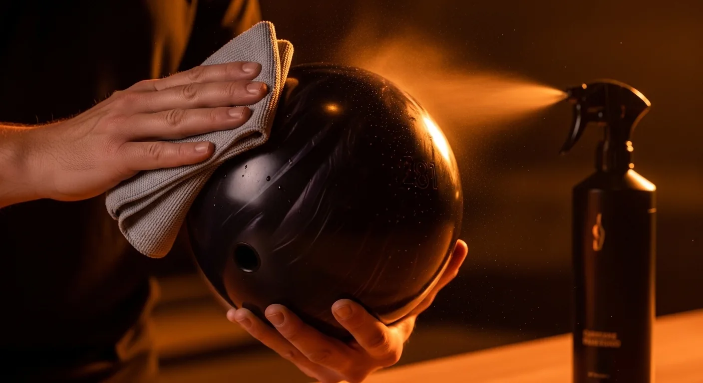 A bowling ball maintenance schedule that works